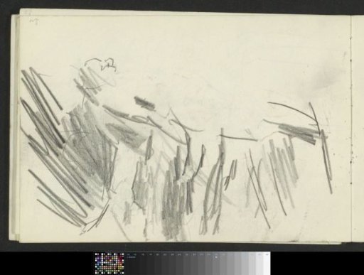 Standing man, in profile