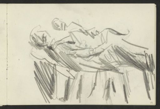 Standing figures, in profile