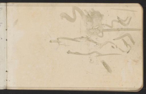 Study, possibly of a woman with raised arm