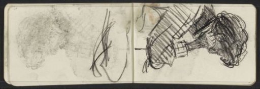 Seated figure with a hand under the head
