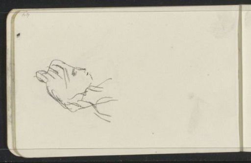 Woman's head, in profile