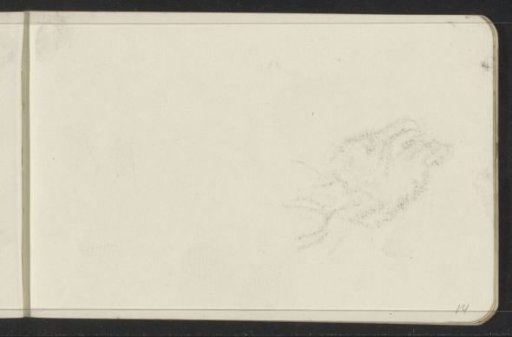 Impression of the chalk drawing on sheet 13 verso