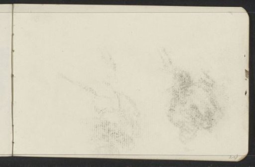 Impression of the chalk drawing on sheet 23 verso