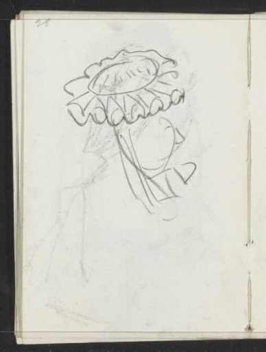 Woman's head with cap