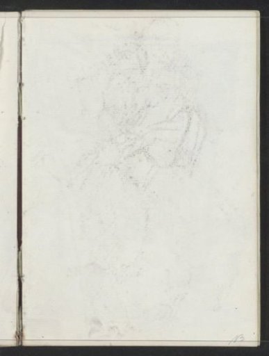 Impression of the chalk drawing on sheet 12 verso