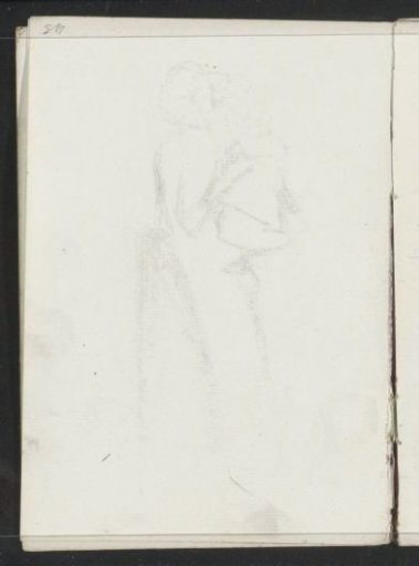 Impression of the chalk drawing on sheet 3 recto