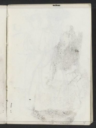 Impression of the chalk drawing on sheet 3 verso