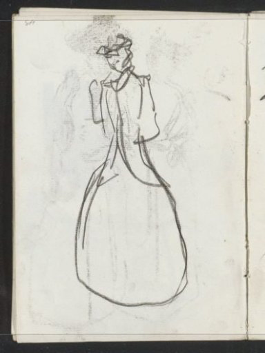 Standing woman with a hat