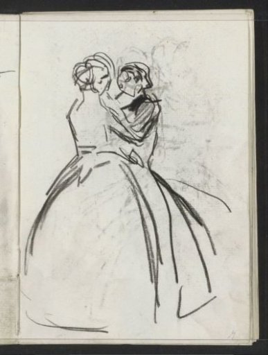 Two dancing women