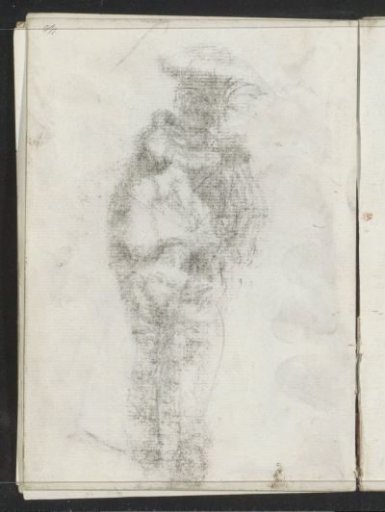 Impression of the chalk drawing on sheet 8 recto