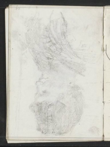 Impression of the chalk drawing on sheet 9 recto