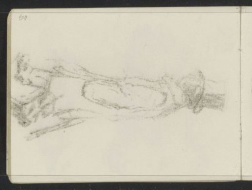 Impression of the chalk drawing on sheet 11 recto