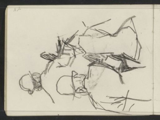 Man with a broad-brimmed hat and an arm-in-arm couple, seen from behind