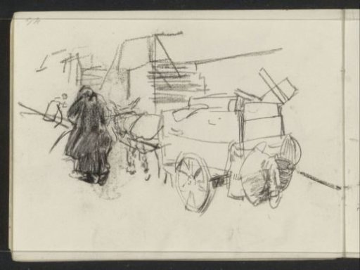 Woman with a donkey cart