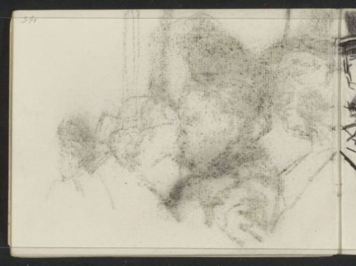 Impression of the chalk drawing on sheet 15 recto