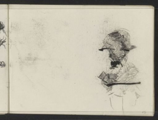 Female head with hat