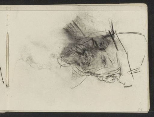 Man's head with a hat