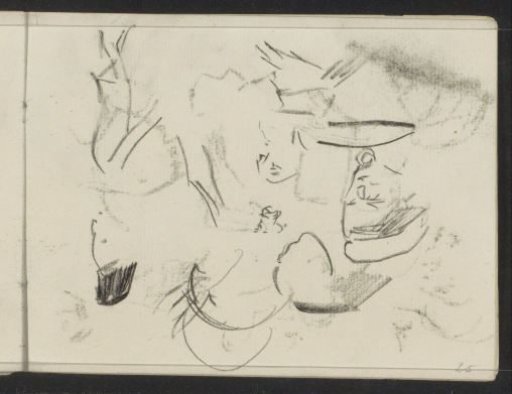 Heads with various hats