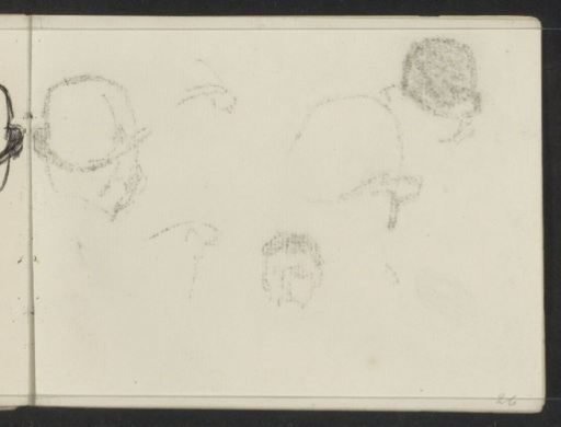 Impression of the chalk drawing on sheet 25 verso