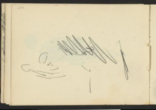 Study, possibly a figure with raised arm