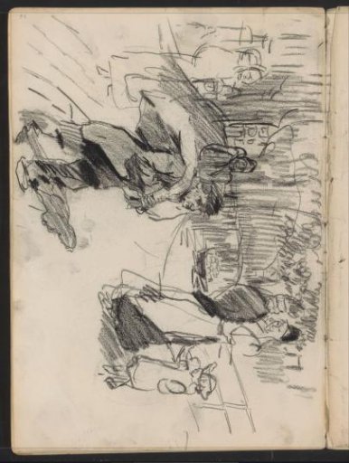 Passers-by, possibly on the Herengracht in Amsterdam
