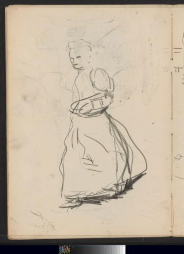 Maid, possibly walking