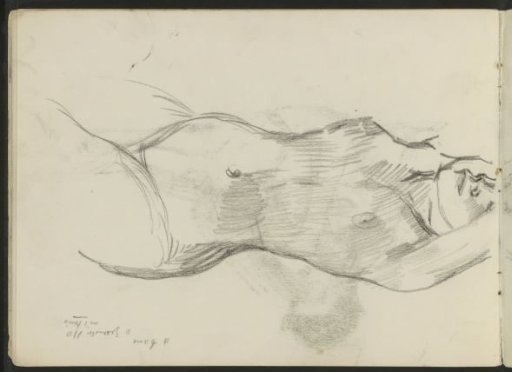 Female nude with outstretched arms