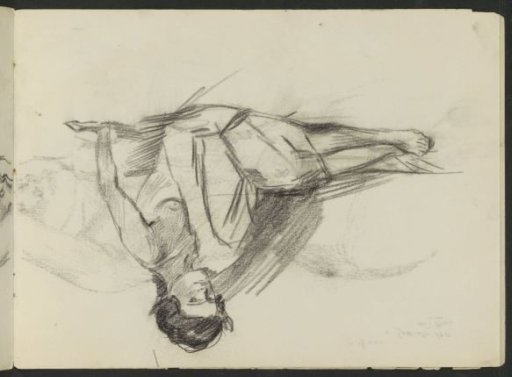 Seated female nude with drapery