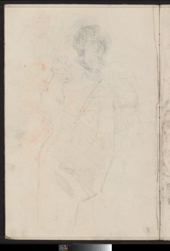 Impression of a Chalk Drawing of a Woman