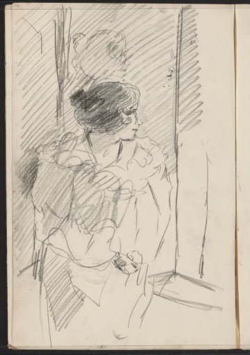Seated Woman with a Headpiece