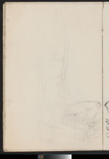 Cast of the chalk drawing on sheet 14 recto