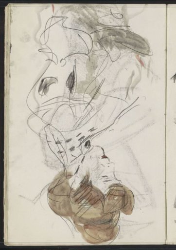 Woman, looking down