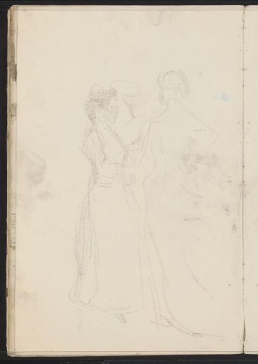 Cast of the chalk drawing on sheet 21 recto