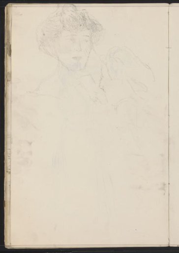 Cast of the chalk drawing on sheet 22 recto