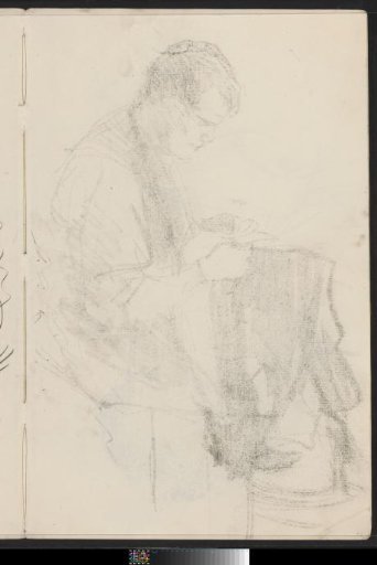 Cast of the chalk drawing on sheet 22 verso