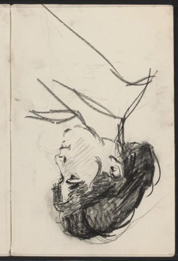 Female head, in profile