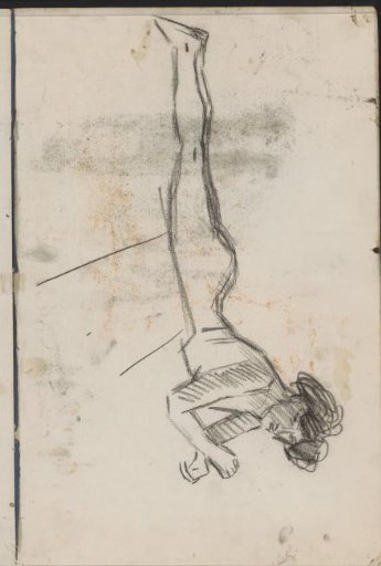 Female nude, lying on her stomach
