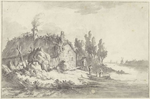 Dilapidated Farmhouse by a River