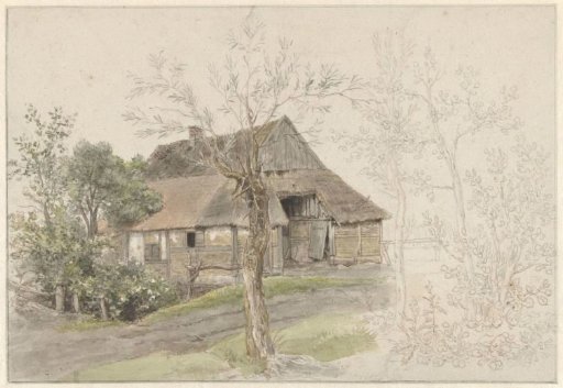 Farmhouse with trees at Delden