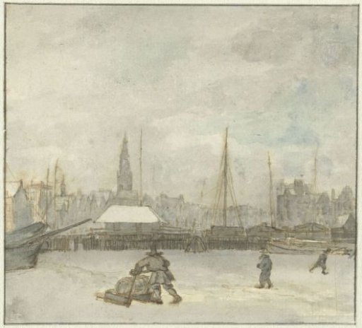 Winter View in Amsterdam