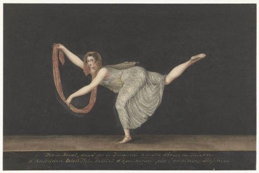 Dancer Annette Köbler performing the pas-de-shawl