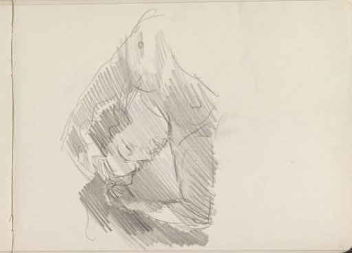 Reclining Female Nude with Closed Eyes