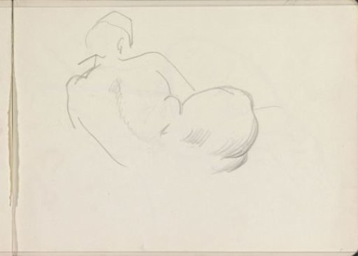 Reclining Female Nude, Seen from Behind