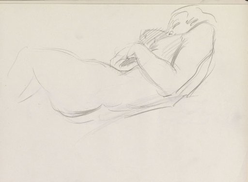 Reclining female nude, possibly sleeping