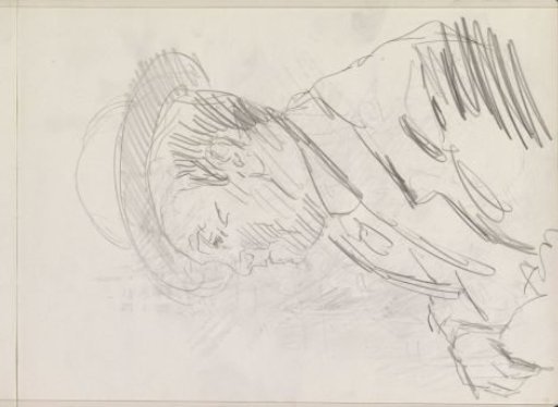 Portrait of an Unknown Man with a Hat, in Profile