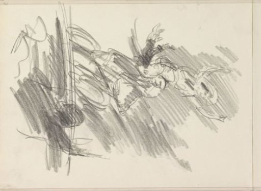 Two acrobats on a bicycle