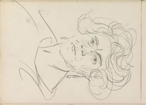 Portrait of an unknown woman with earrings
