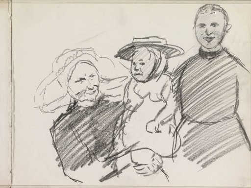 Man and woman with child in traditional dress