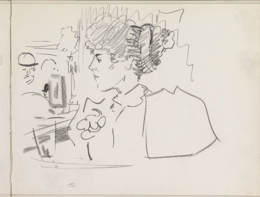 Woman, possibly in an establishment