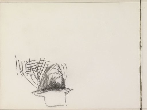 Man's head with hat